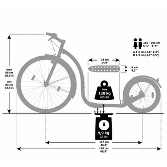 Kickbike Sport G4 zwart voor de conditie