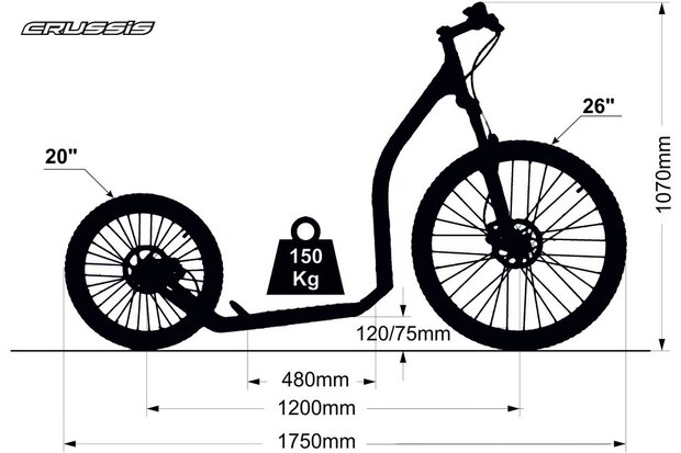 Crussis Cross 6.3 antraciet hondenstep